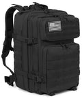 45L Military Tactical Backpack With MOLLE System For Bug Out Ready Black Rucksack Army Assault Pack For Hiking And Trekking