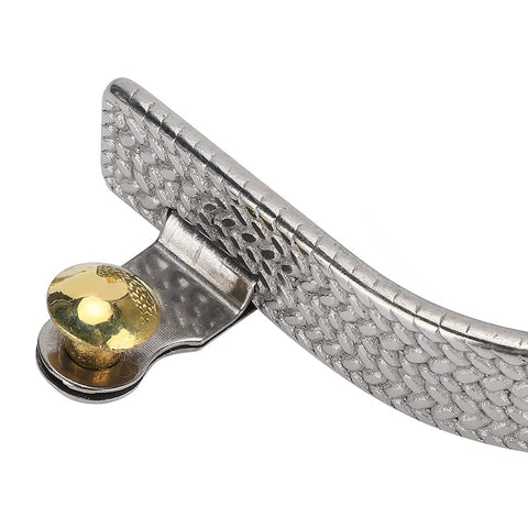 Close-up of Roping Spurs For Cowboy Boots, Western Stainless Steel Horse Spurs With Brass Gear Decoration