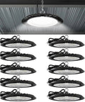 UFO LED High Bay Light 150W 19500 Lumens 5000K Ultra Bright Shop Lights For Warehouse Factory Workshop Garage Barn Ceiling