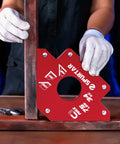 Spurtar welding magnets, red 75 lb heavy-duty magnetic clamp with 45/90/135-degree notches and center hole
