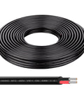 Roll of 10 Gauge 50Ft Tinned Copper Wire Beefy Flexible 10AWG Stranded Wire For LED Strips Lamps Lighting Marine Automotive