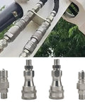 Two Piece Hydraulic Quick Coupling Adapters M14 To M16 For Mini Excavator Hoses Durable Thread Connector Set on equipment