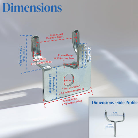 Pegboard Notch Hook 25 Pack Must Have Picture Hanger For Slatwall And Peg Wall Chrome Zinc Finish 1 1/8 Inch Long