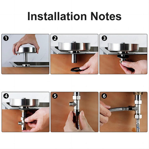 Installation steps for Glass Rinser And Bottle Washer For Kitchen Sink With Ten Orifice Water Outlet No Fuss Cup Cleaner