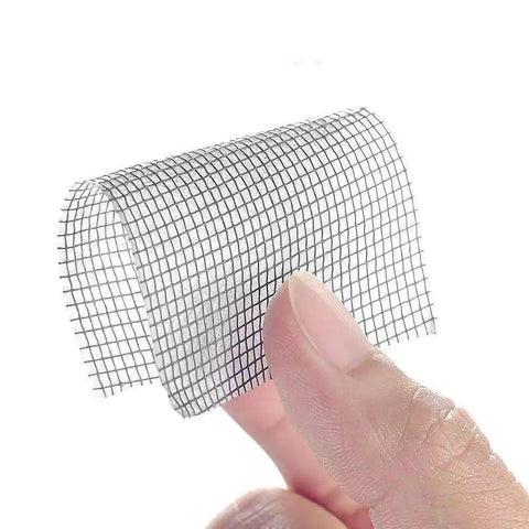 Fine Mesh Window Screen Repair Tape Self Adhesive Patch For Quick Hole Fix, Durable Polyurethane Material, held by hand
