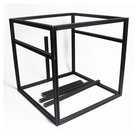 Heavy Duty 3D Printer Frame Kit With No Sweat Blind Joint Design 2020 Aluminum Extrusion and 6mm T Slot Profile, unassembled frame.