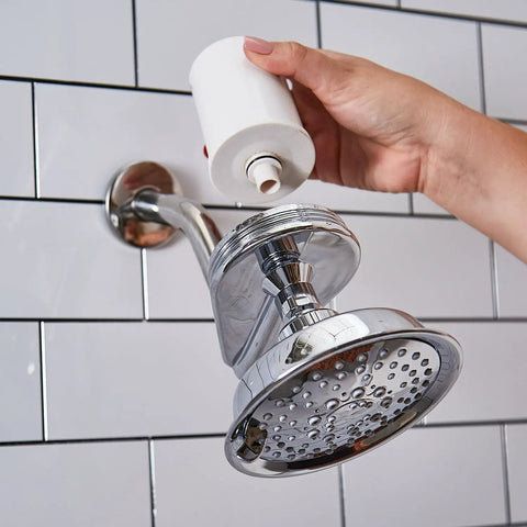 Make Your Daily Shower Hit Different With This Easy Install Chlorine Removing Filter For The GXSM01TBL System Designed To Last Six Months And Deliver Fresh Soft Water Straight Up Without Buildup