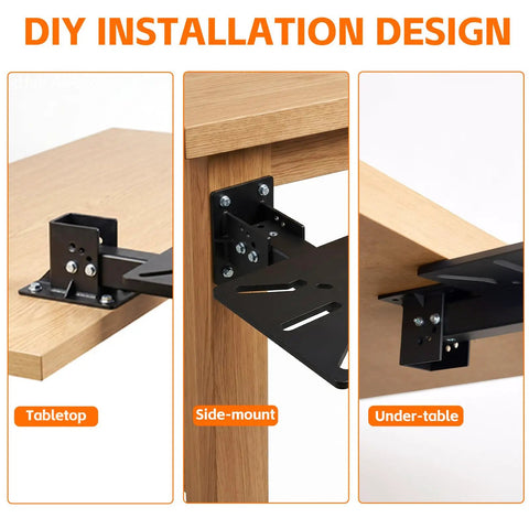 Heavy Duty Bench Grinder Stand With Multi Angle Swivel Top Rock Solid Workshop Tool Mount installation examples on tabletop, side, and under-table.