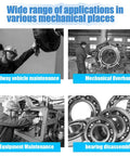 Heavy Duty Hydraulic Bearing Puller And Separator Kit For Wheel Hub Removal With 20 Ton Capacity in various mechanical applications.