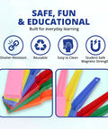Color-Coded Magnetic Wands Set For STEM Learning, Hands-On Magnet Science Kit with 6 bright, colorful classroom wands, durable design