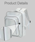 Heckuva Heavy Duty Clear PVC Tool Backpack Anti Static Engineer Gear Bag Transparent Technician Rucksack Made For Cleanroom Electronics Assembly And Daily Workshop Grind with detailed zippered pockets.