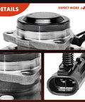 Close-up of Front Wheel Bearing And Hub Assembly With Abs For 1999 To 2013 Chevy GMC Cadillac Six Lug Two Wheel Drive.