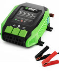 Road Ready 1000W Power Inverter 2000W Peak DC 12 Volt To AC 120 Volt Converter with three outlets and dual USB ports.