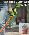 Cordless Hedge Trimmer With 22 Inch Dual Action Blade And 2800 SPM, Three Quarters Inch Cutting Capacity, Includes Two Batteries