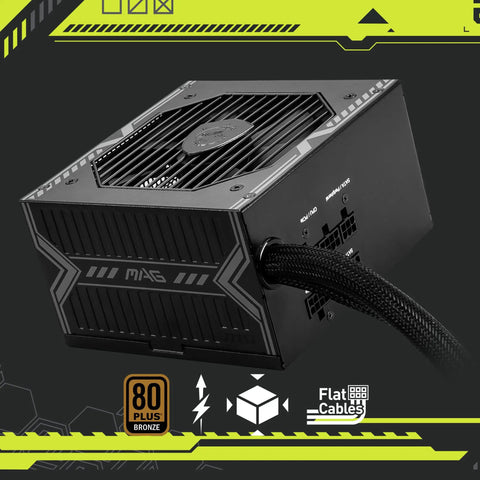 Semi Modular 650W ATX Power Supply With Low Noise 120mm Fan, 80 Plus Bronze Efficiency, Active PFC, Compact Design