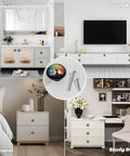 Four Pack Colorful Tree of Life Cabinet Knob Set for Kitchen and Bathroom displayed on furniture in bathroom, living room, bedroom, and study room.