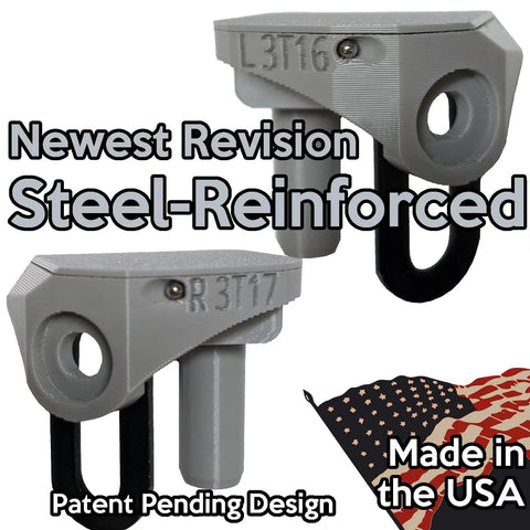 Heavy Duty Beefed Up Steel Core Hinge Pair For Rubbermaid 5X6.5 Slide Lid Resin Outdoor Shed Door Replacement Replaces 3T16 3T17