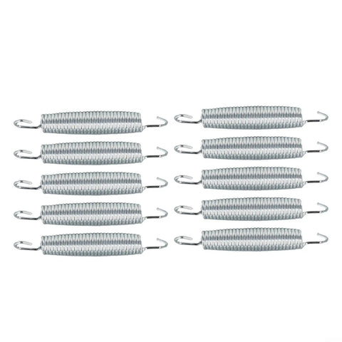 Super Heavy Duty 10 Pack Steel Extension Springs With 50kg Load Capacity, galvanized steel springs for garage doors and trailers.