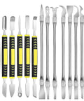 14 Piece Stainless Steel Dual End Spudger Pry Tool Kit For Pro Repairs On Phones Laptops Tablets Smartwatches And Digital Appliances With Versatile Dual End Crowbar Openers For Safe Precise Openings