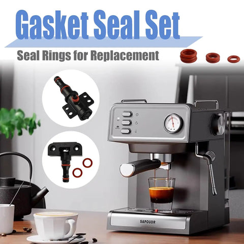 60 Piece Silicone O Ring Kit For Espresso Machines With 15 Sizes Of Food Grade Seals And Gaskets next to espresso machine