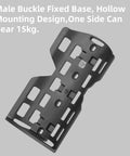 Black hollow mounting base for 6.5L Waterproof Front Fork Bike Bag, supports up to 15kg