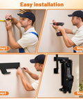 Wall Mount Floor Jack Stand Rack Organizer For Garage And Shop, Heavy Duty Hydraulic Trolley Jack Holder installation guide