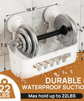 Powerful Suction Cup Shower Caddy With Removable Shelf Slick Install Bathroom Organizer Holds Up To 22 Lbs Waterproof