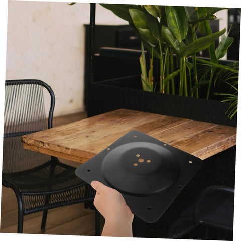 Modern Table Leg Brackets And Heavy Duty Mounting Plates For Furniture Legs Dead Easy Install Dining Table Hardware solid steel mounting plate in hand