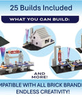 BRIC Structures Electronics Exploration Kit For Kids 8 Plus With 140 Plus BRICs showing 5 sample builds included