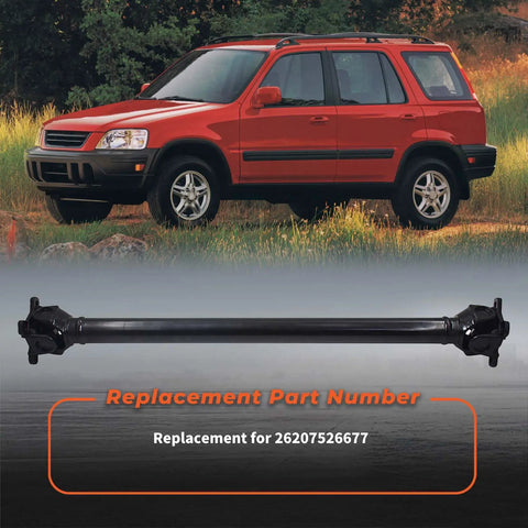 Straight Swap Front Driveshaft Propeller Shaft For BMW X3 2004-2010 All Wheel Drive 325Xi 330Xi Drop In Heavy Duty Replacement Axle Shaft 26207526677 with part number shown.