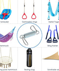 Heavy Duty 2 Pack Porch Swing Springs Set For Garden Hammocks And Hanging Chairs, Stainless Steel Kit with various applications shown