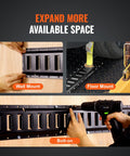 Mounting of 5 Foot E Track Tie Down Rail Kit With 18 Pieces, Heavy Duty 2000 Lb Load Capacity For Cargo And Motors in wall, floor, and bolted installations.