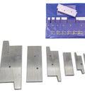 Six Piece Steel Parallel Set From 3/8 Inch To 2-1/4 Inch, Hardened To.0002 Inch, Precision Ground Tool Steel With Plastic Case displayed