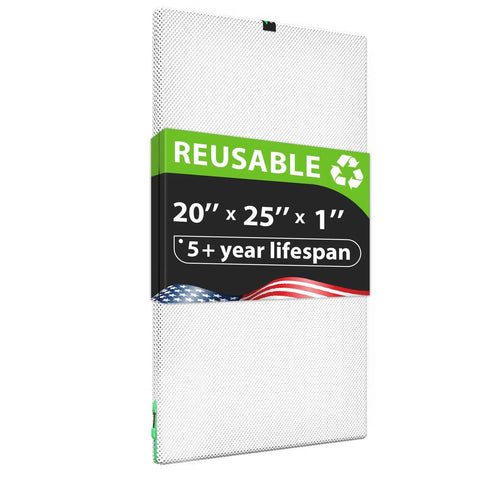 Washable And Reusable 20x25x1 Air Filter For Your AC HVAC And Furnace MERV 8 High Performance with packaging details