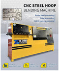 Badass Heavy Duty CNC Rebar Stirrup Bending Machine Straight Up Powerhouse For Steel Bar Processing And Construction Crews built different, yellow unit.