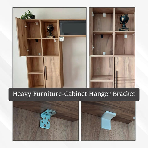 Heavy Duty Stainless Steel L Brackets With Black Protective Caps Pack Of 100 Anti Tip Shelf Brackets For Built Tough Storage cabinet mount display