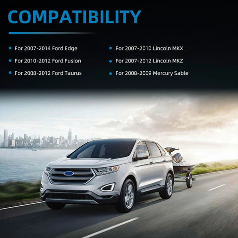 Image showing compatibility for Beefy 150A Alternator Replacement For Ford Edge Fusion Taurus Lincoln MKX MKZ Mercury Sable 2007 2014