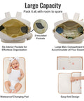 Diaper Bag Backpack For Moms Large Capacity Baby Travel Backpack With Changing Pad Insulated Bottle Pockets Stroller Straps