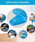 Disposable Arm Sleeve Covers 200 Pack Clear Plastic Sleeves For Painting, Repairs, Cleaning, And Tattooing Use Examples