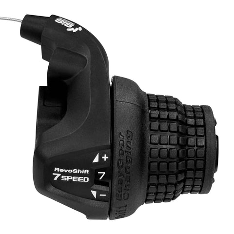 7 Speed Bike Shifter With Thumb Button And Downshift Lever Revoshift Right SL RS25 7R Gear Shifter for MTB, side view