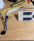 Dope Four Pin Four Position Speaker Terminal Blocks With Spring Loaded Push Release Clamp Test Clips for stereo speakers