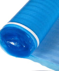 Heavy Duty 3In1 Vapor Barrier Flooring Underlayment 2Mm Thick With SelfSealing Tape Strip covers rolled up in blue for installation.