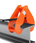Heavy Duty Vertical I Beam Lifting Clamp With 11,000 Lbs Capacity, 5 Ton Rigging Beam Clamp in use on steel beam