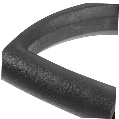 Close-up of black plastic Shovel Handle Replacement Spade Handle for Gardening Tools with Easy Grip Lightweight Multi Use D Handles