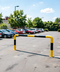 Beefed Up Heavy Duty Machine Guard Rail With U Shaped Barrier For Vehicle Impact Protection in parking lot