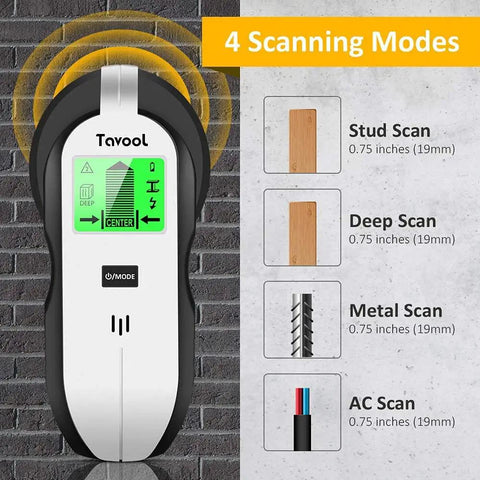 4 In 1 Stud Finder Wall Scanner With LCD Display For Wood Metal AC Wires And Joist Detection Center Finding Pro Level Accuracy