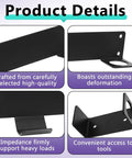 Close-up of Garage Must Have Wall Mount Jack Stand Organizer Rack showing metal construction and mounting points.