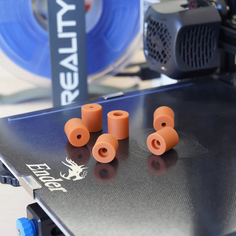 3D Printer Bed Leveling Upgrade Kit With Silicone Column Mounts And Replacement Springs 12 Pack On Ender 3 Bed