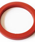 Silicone E61 Espresso Group Gasket Red 8mm Thick 73mm Outer Diameter 57mm Inner Diameter Easy Install Durable Food Grade Seal For Modern E61 Espresso Machines Pro Grade Replacement, red silicone ring