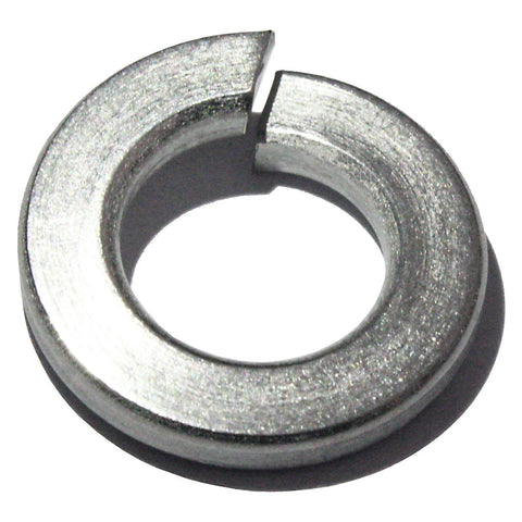 Split lock washer, 1/4 in, 18-8 stainless steel, metal fastener